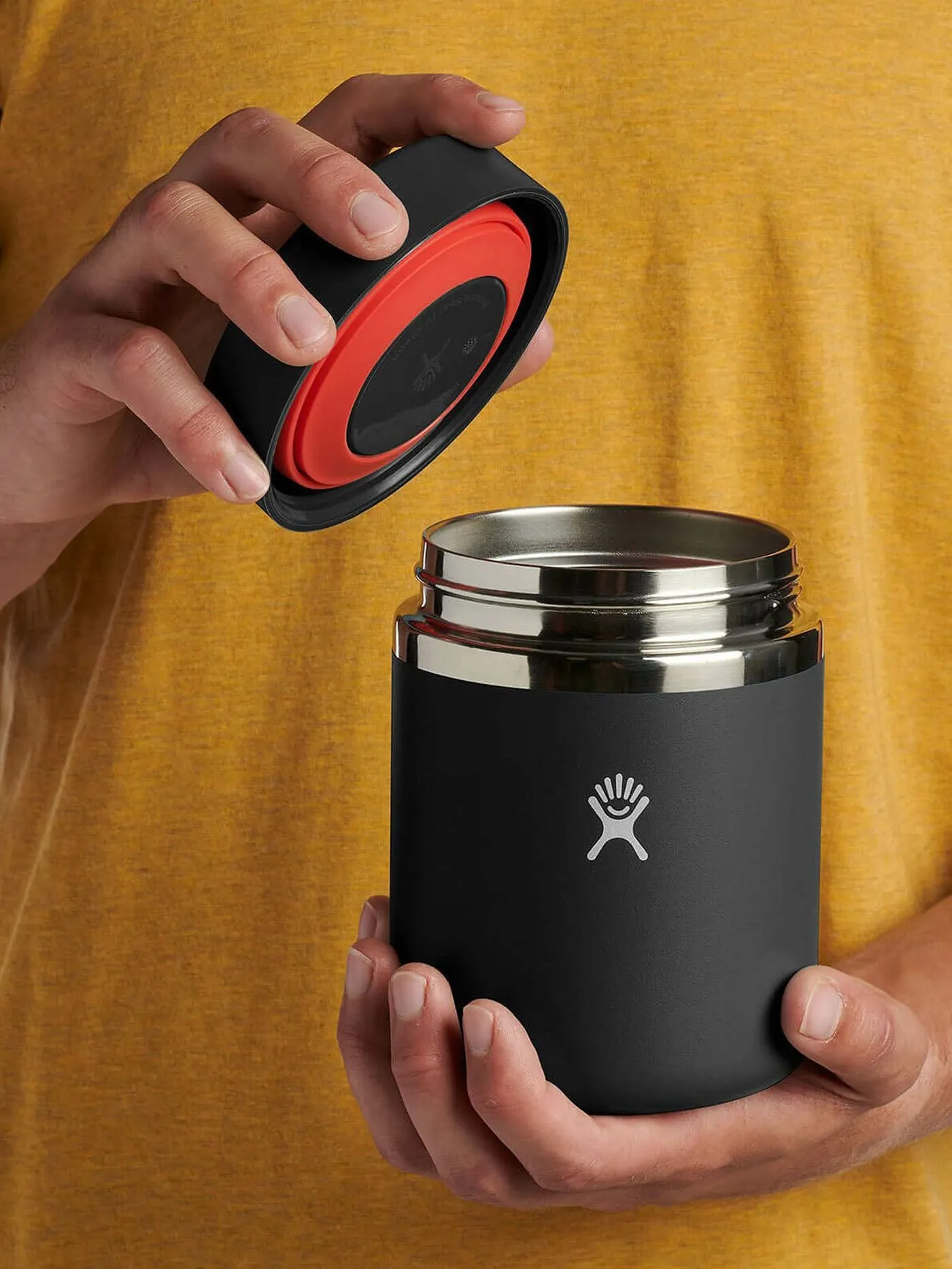 28oz Black Insulated Food Jar