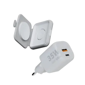 2in1 Foldable Wireless Travel Charger   35W Fastcharger Bundle