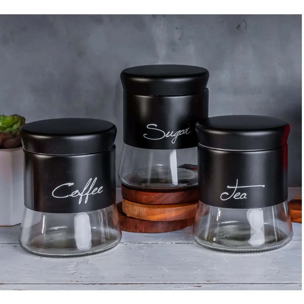 3-Piece Multipurpose Leakproof Glass Canister Set