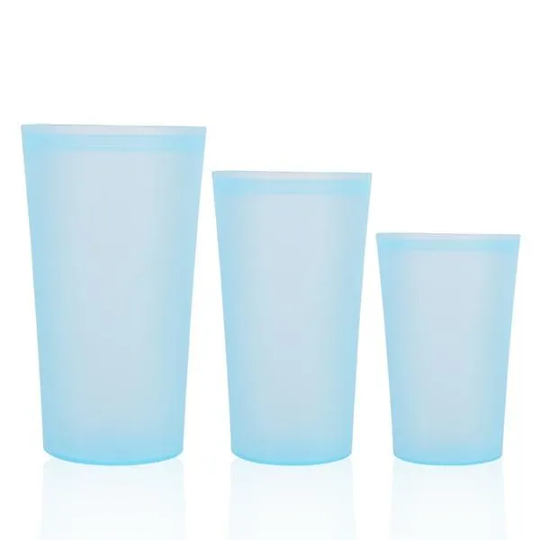 3Pcs Reusable Silicone Food Storage Containers Zip Top Leakproof