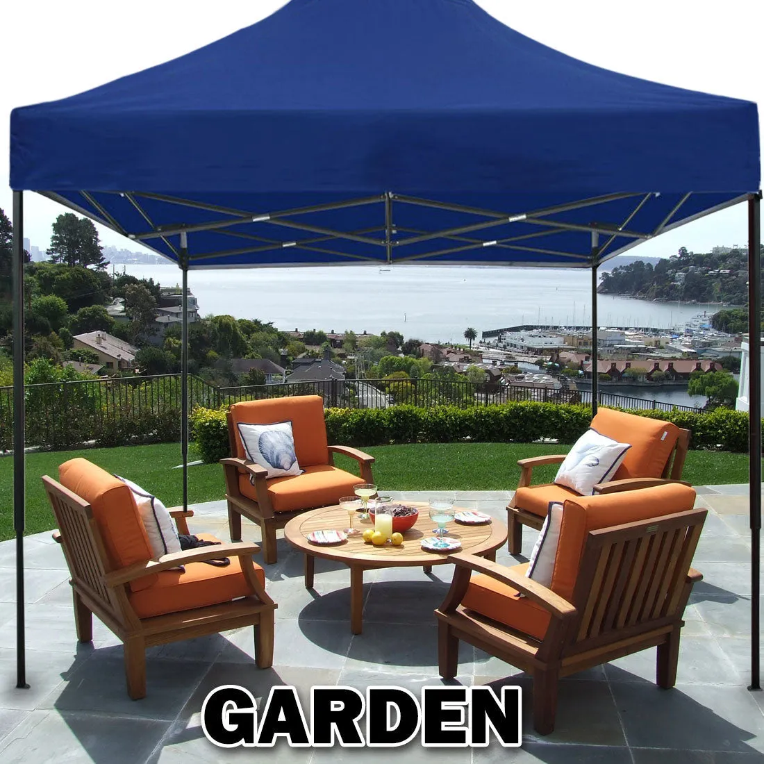 3x3m Pop-Up Gazebo | Outdoor Folding Tent | Marquee Market Canopy | Blue