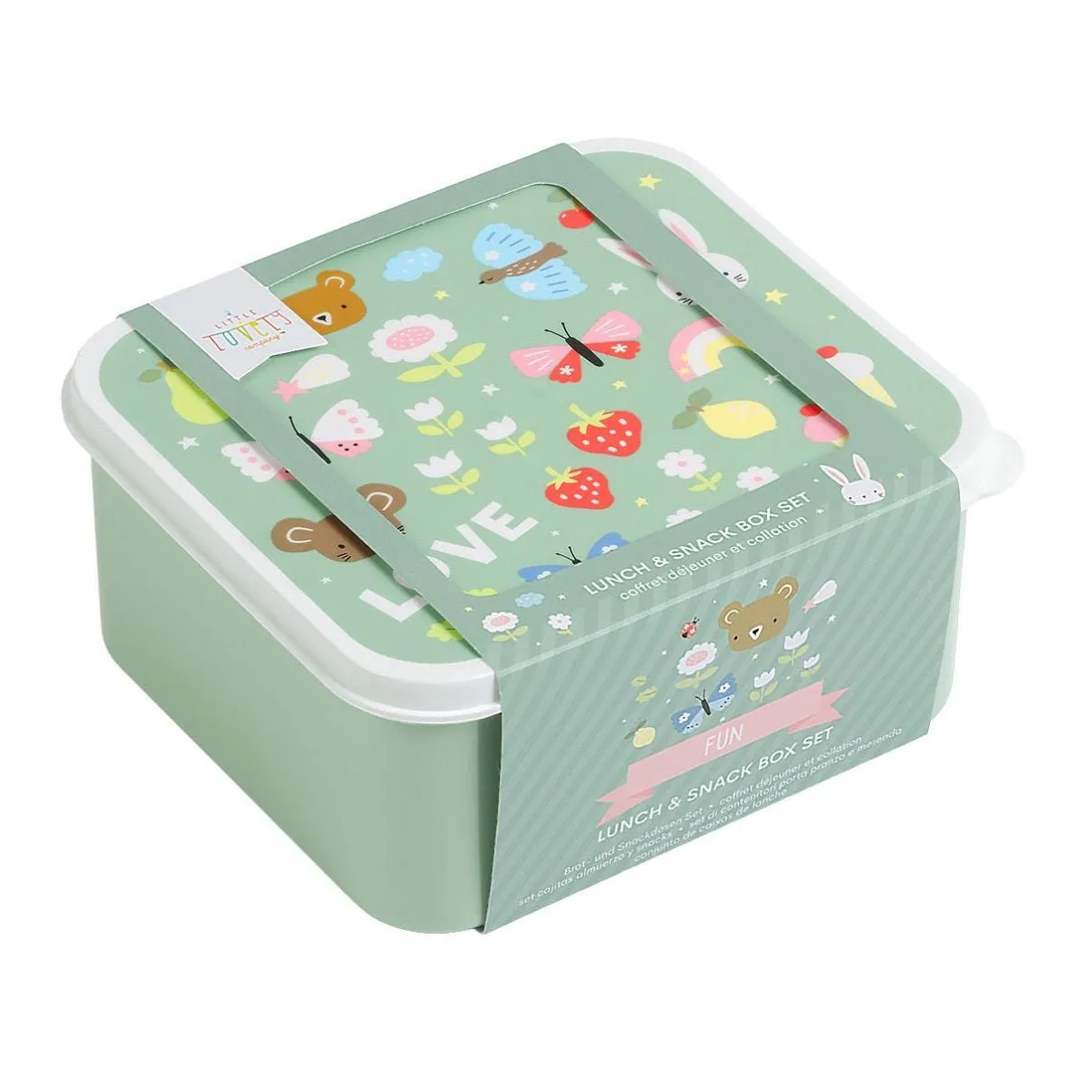 A Little Lovely Company Lunch & Snack Box Set: Joy