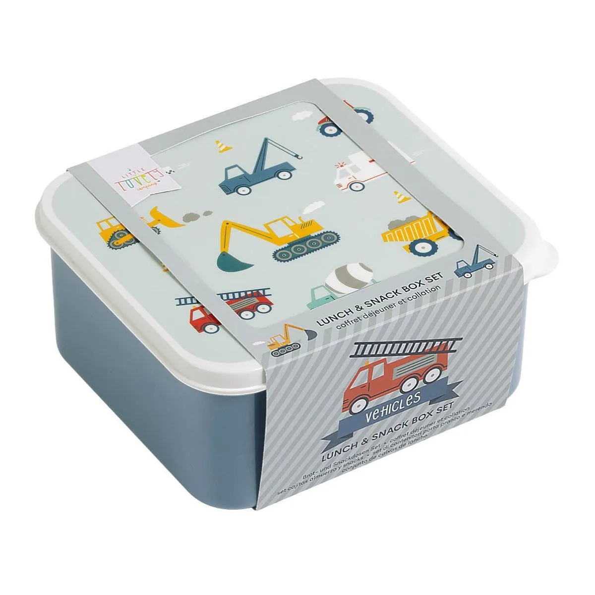A Little Lovely Company Lunch & Snack Box Set: Vehicles