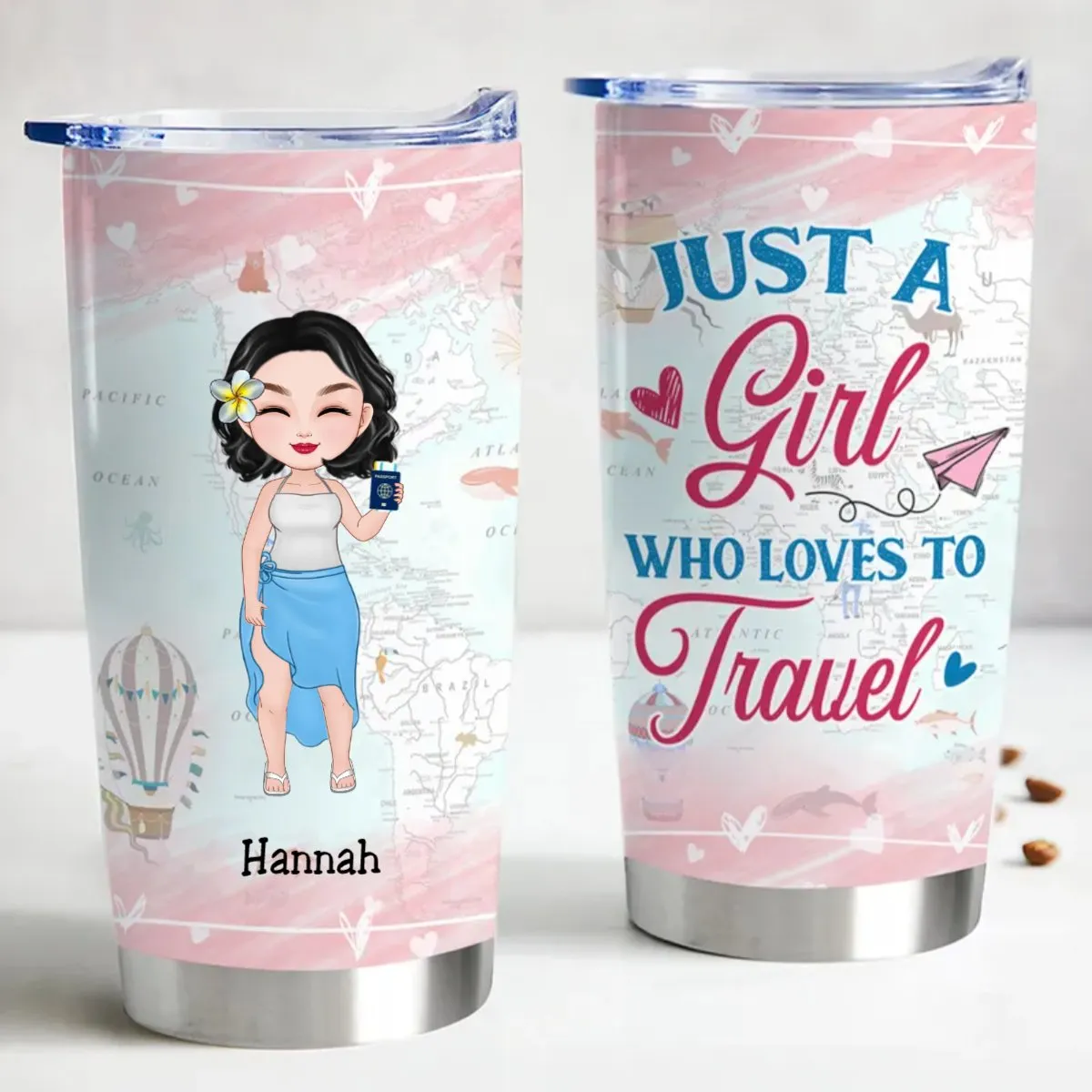 Adventure-Ready 20oz Personalized Stainless Steel Tumbler