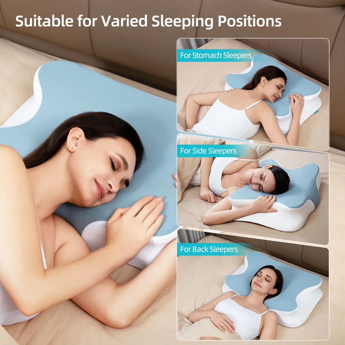 ALLJOY Cervical Memory Foam Pillow