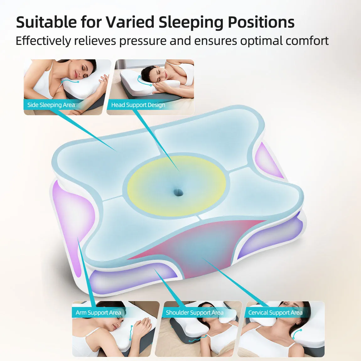 ALLJOY Cervical Memory Foam Pillow
