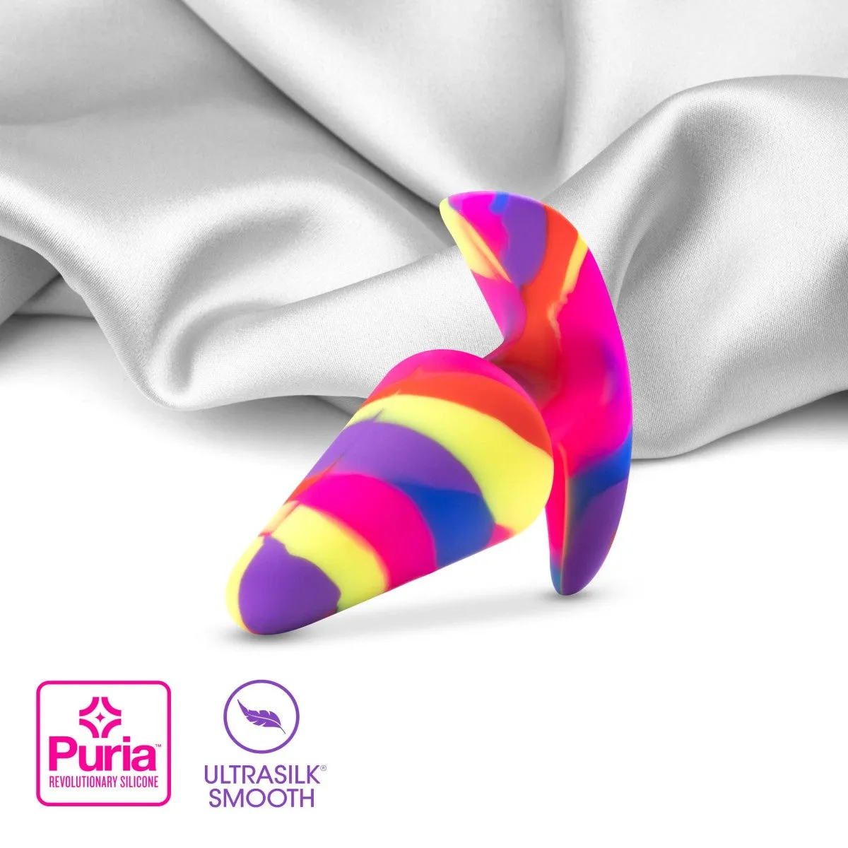 Avant By Blush® | Free Spirit Scarlet: Artisan 5 Inch Vibrating Stayput™ Butt Plug - Elegantly Made with Smooth Ultrasilk® Purio™ Silicone