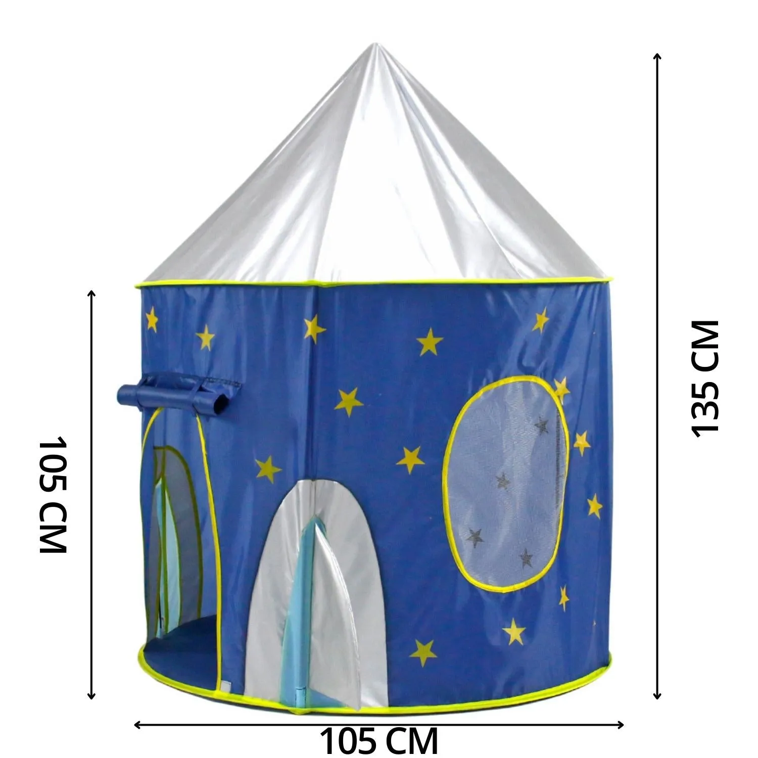 Blue Foldable Kids Space Tent, Indoor Outdoor, Bug-Free