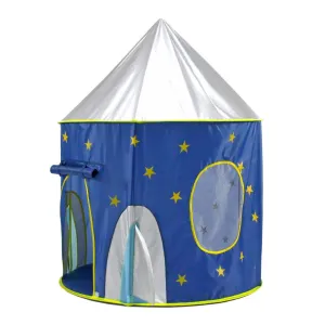 Blue Foldable Kids Space Tent, Indoor Outdoor, Bug-Free