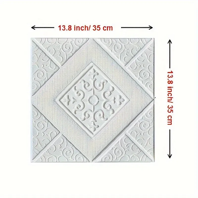 Brick Pattern 3D Wall Tile Stickers  Easy Application  Cleaning