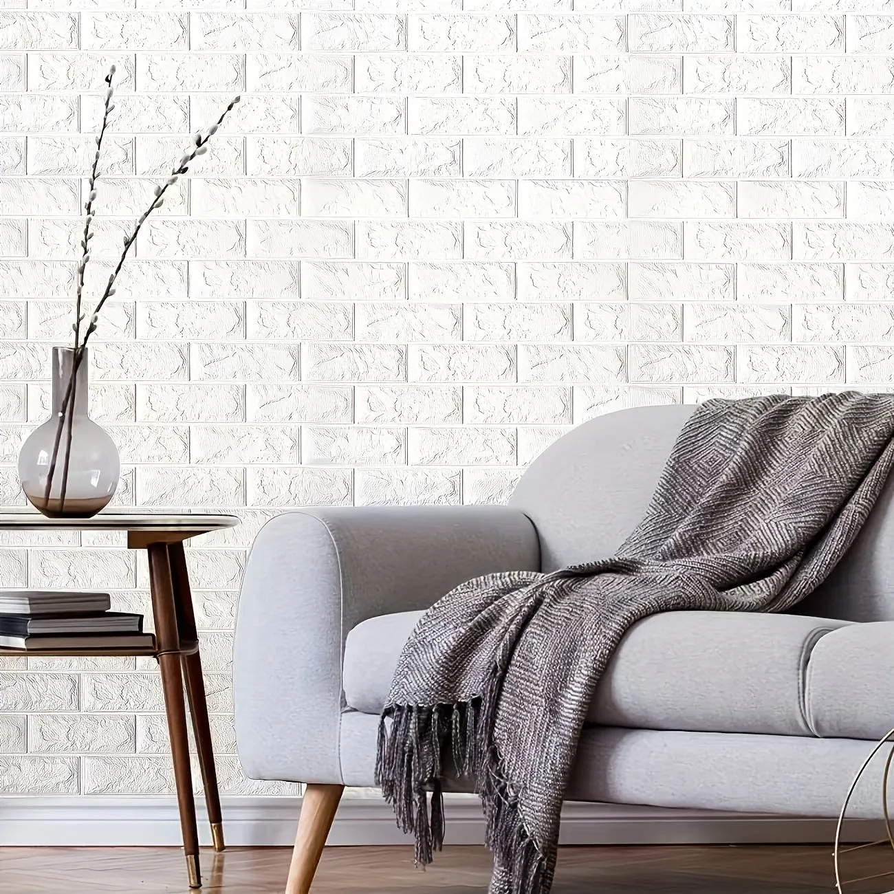 Brick Pattern 3D Wall Tile Stickers  Easy Application  Cleaning