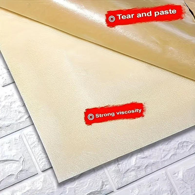 Brick Pattern 3D Wall Tile Stickers  Easy Application  Cleaning
