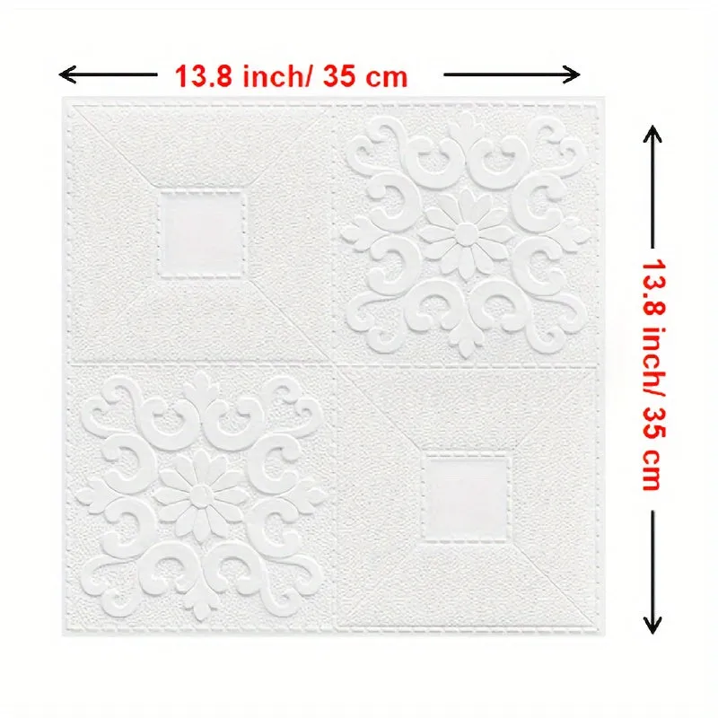 Brick Pattern 3D Wall Tile Stickers  Easy Application  Cleaning