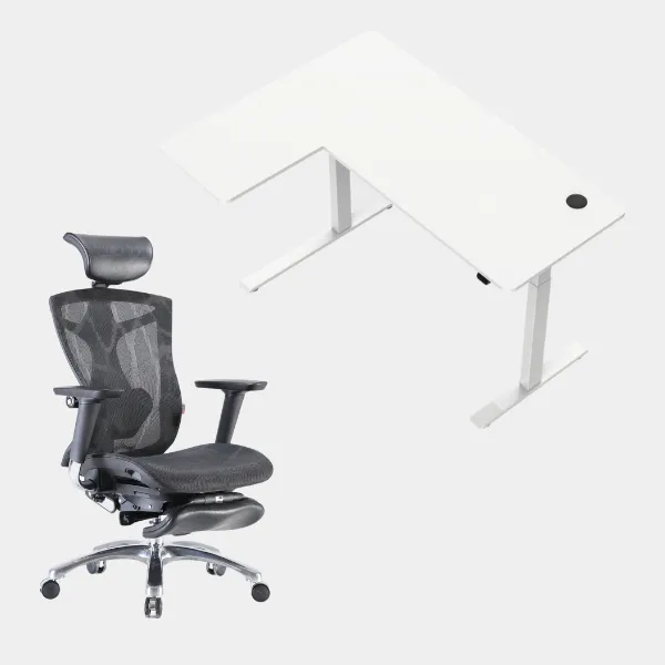 Carolina L-Shaped Height Adjustable Desk