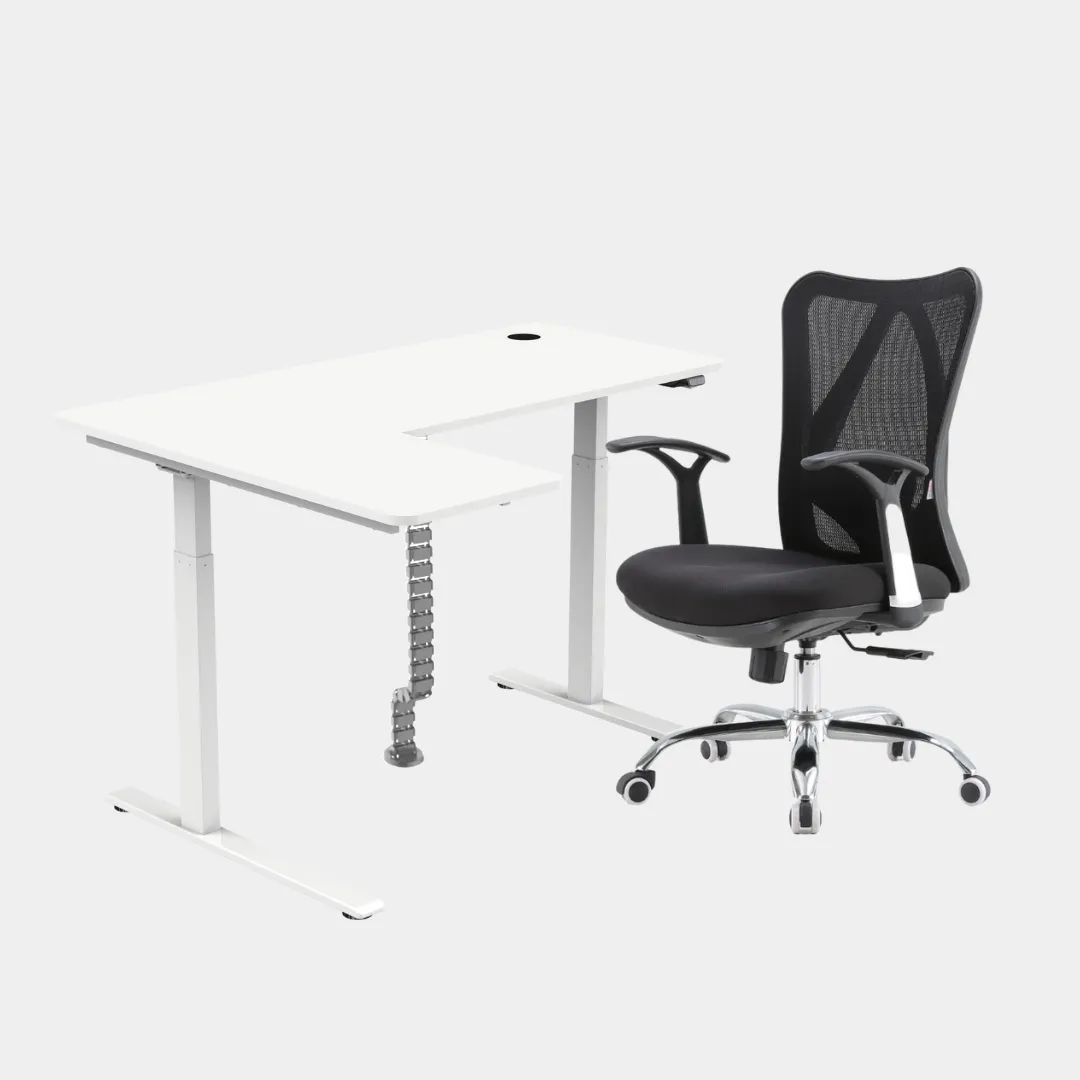 Carolina L-Shaped Height Adjustable Desk