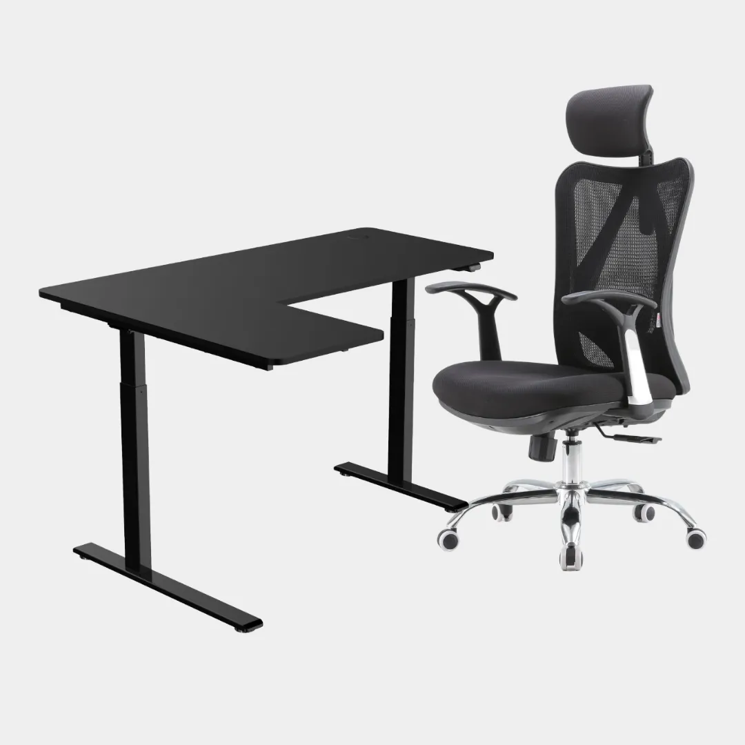 Carolina L-Shaped Height Adjustable Desk