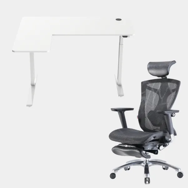 Carolina L-Shaped Height Adjustable Desk