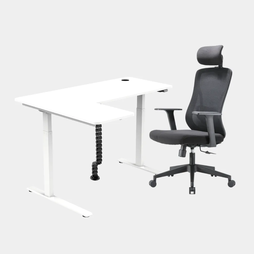 Carolina L-Shaped Height Adjustable Desk