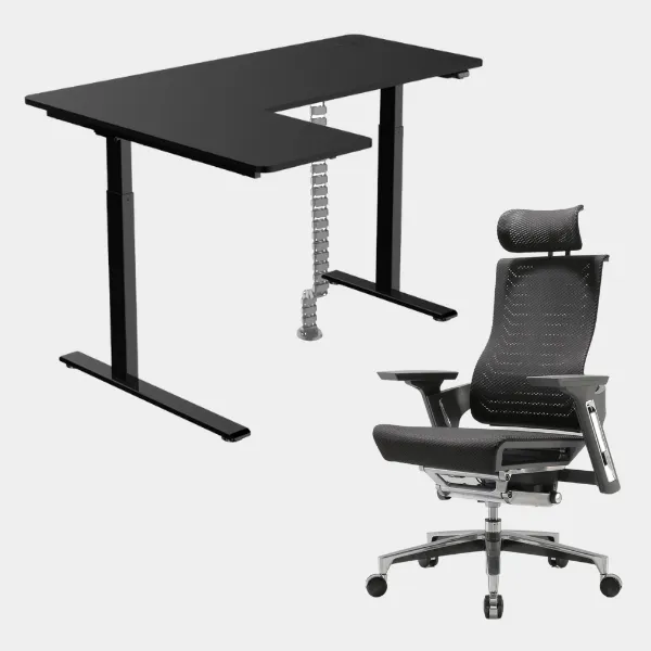 Carolina L-Shaped Height Adjustable Desk