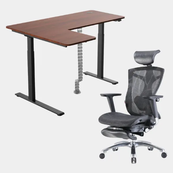 Carolina L-Shaped Height Adjustable Desk