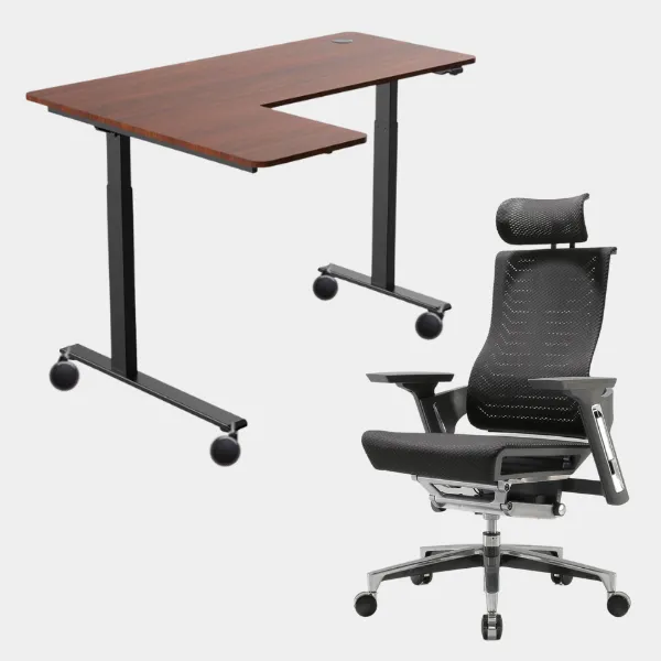 Carolina L-Shaped Height Adjustable Desk