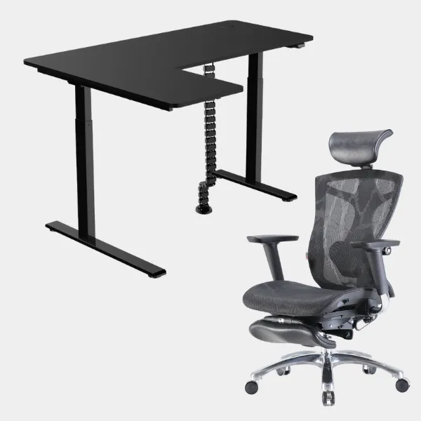 Carolina L-Shaped Height Adjustable Desk