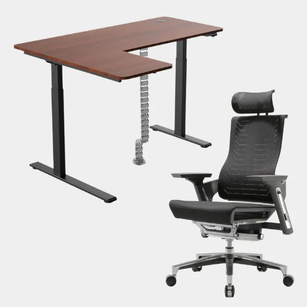 Carolina L-Shaped Height Adjustable Desk