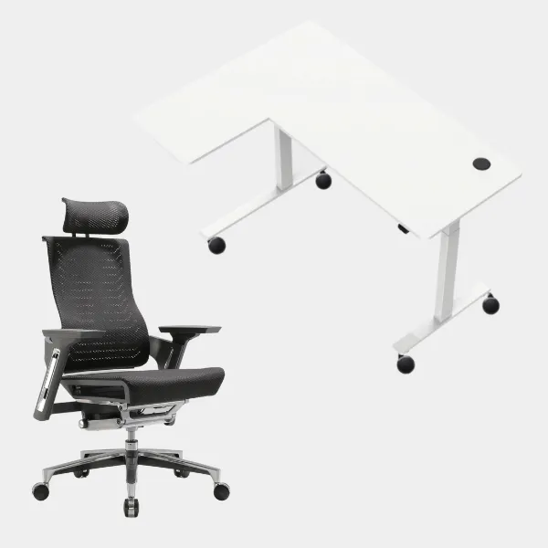 Carolina L-Shaped Height Adjustable Desk