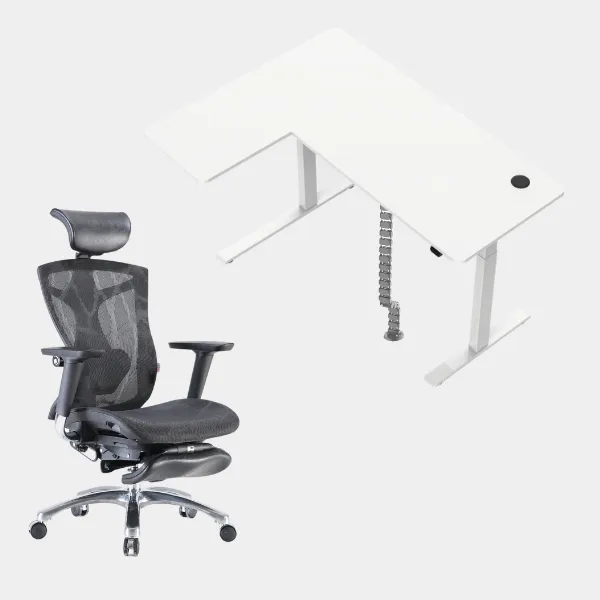 Carolina L-Shaped Height Adjustable Desk