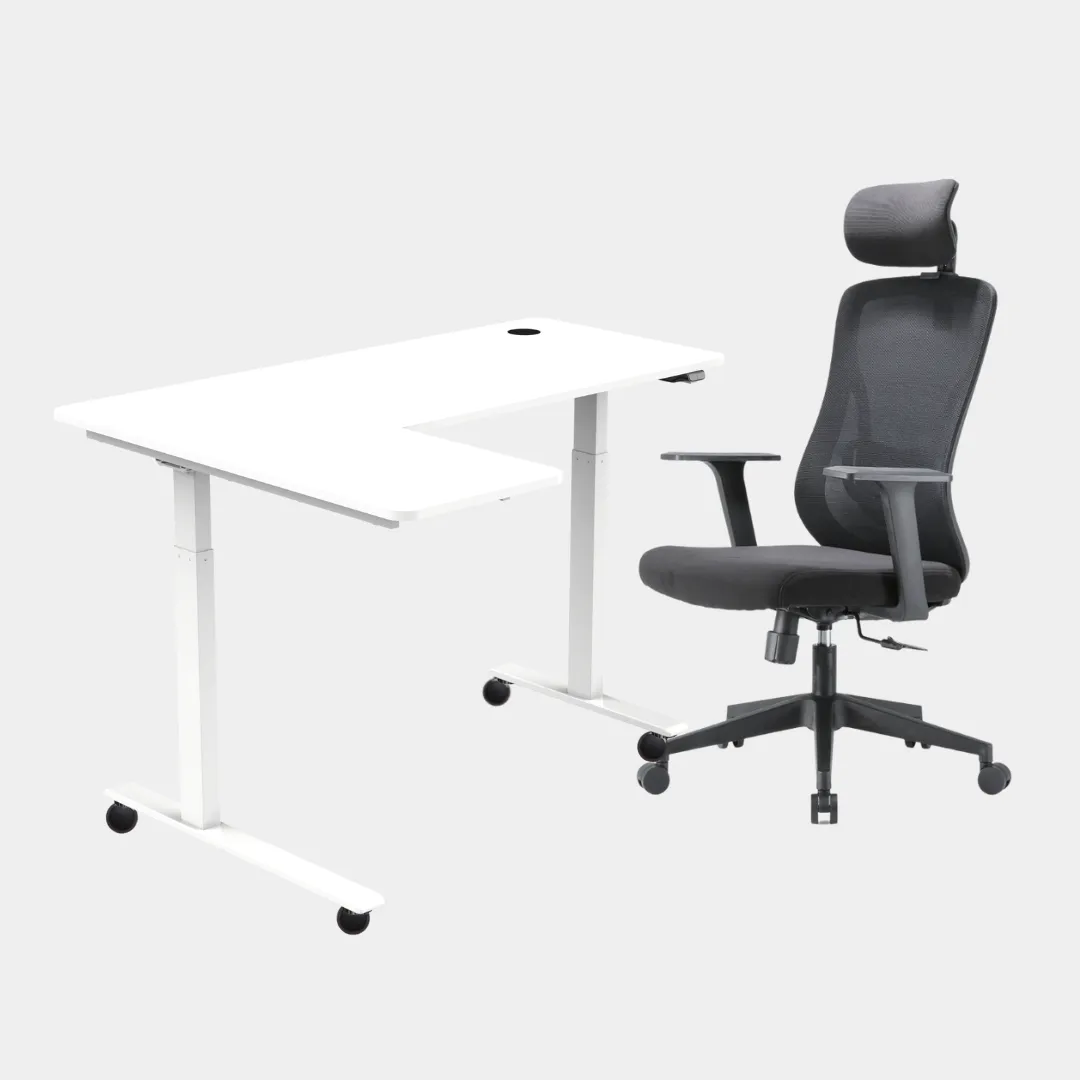 Carolina L-Shaped Height Adjustable Desk
