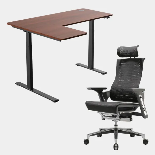 Carolina L-Shaped Height Adjustable Desk