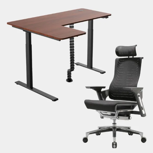 Carolina L-Shaped Height Adjustable Desk