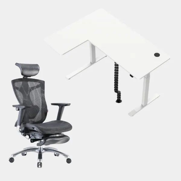 Carolina L-Shaped Height Adjustable Desk