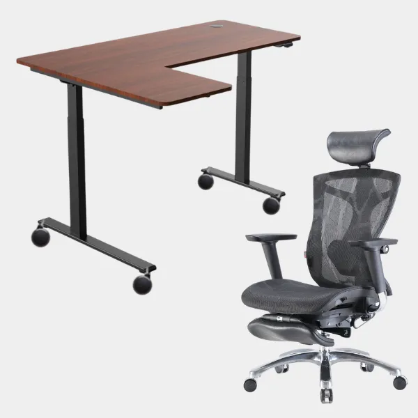 Carolina L-Shaped Height Adjustable Desk