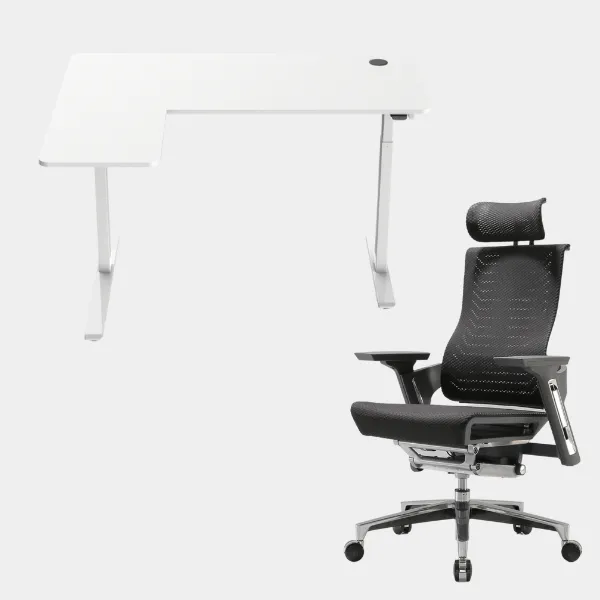 Carolina L-Shaped Height Adjustable Desk