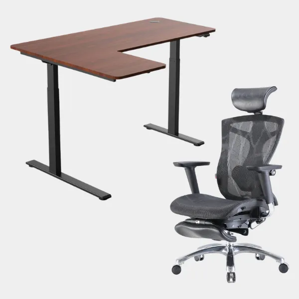 Carolina L-Shaped Height Adjustable Desk