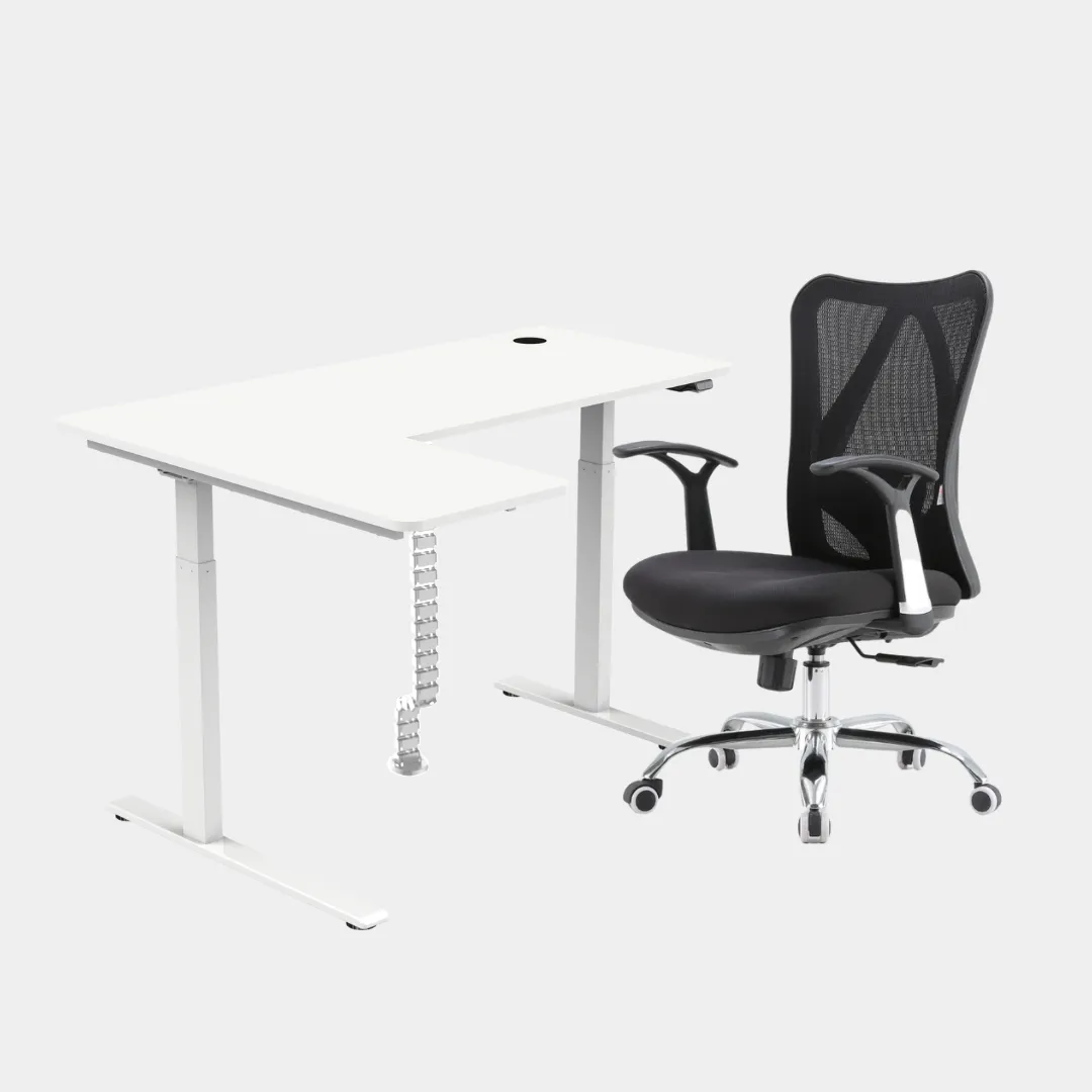 Carolina L-Shaped Height Adjustable Desk