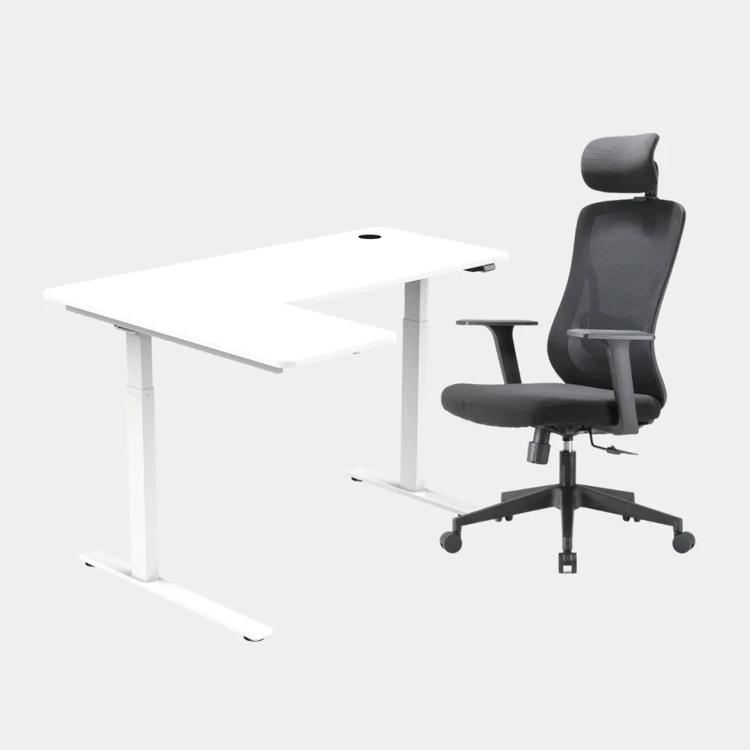 Carolina L-Shaped Height Adjustable Desk