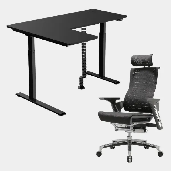 Carolina L-Shaped Height Adjustable Desk