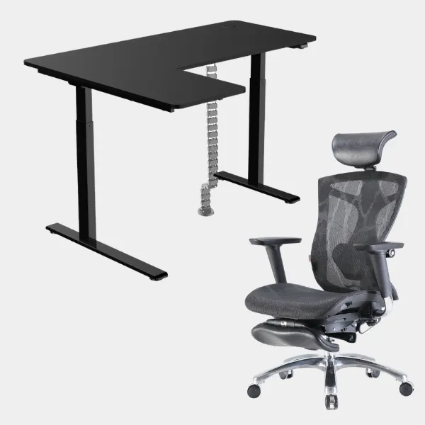 Carolina L-Shaped Height Adjustable Desk