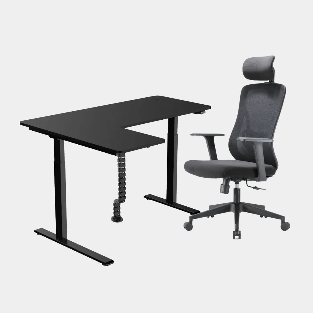 Carolina L-Shaped Height Adjustable Desk