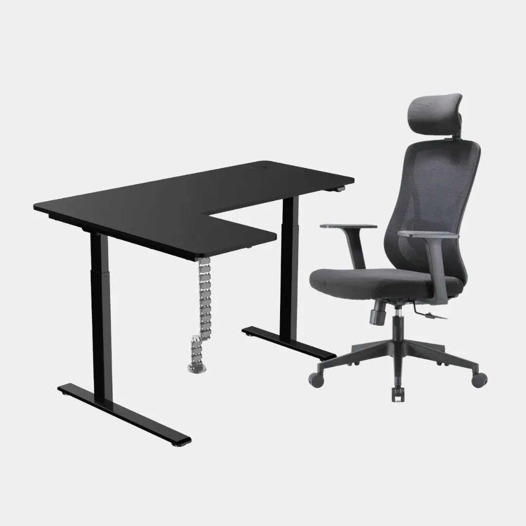 Carolina L-Shaped Height Adjustable Desk