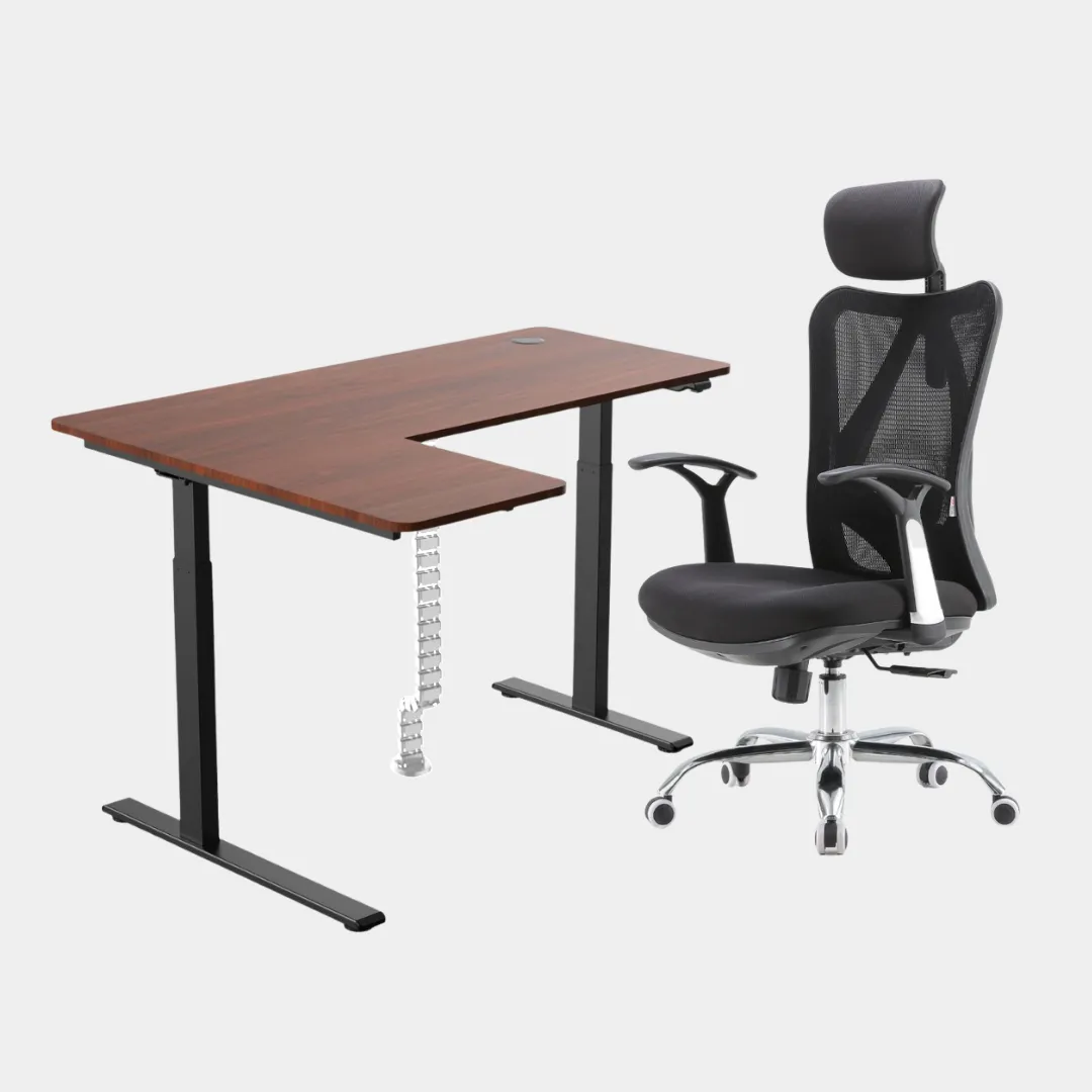 Carolina L-Shaped Height Adjustable Desk