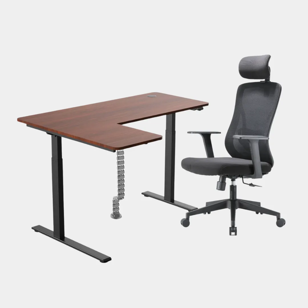 Carolina L-Shaped Height Adjustable Desk