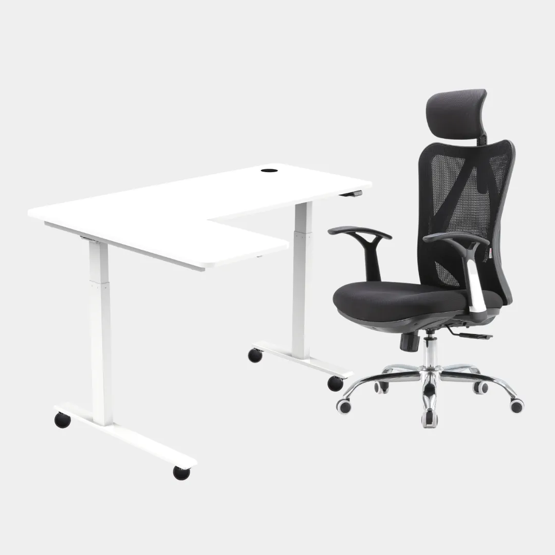 Carolina L-Shaped Height Adjustable Desk