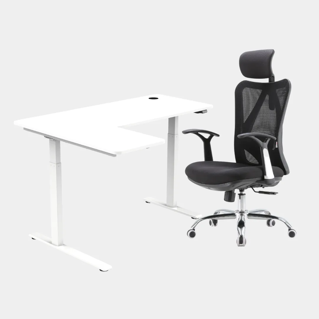 Carolina L-Shaped Height Adjustable Desk