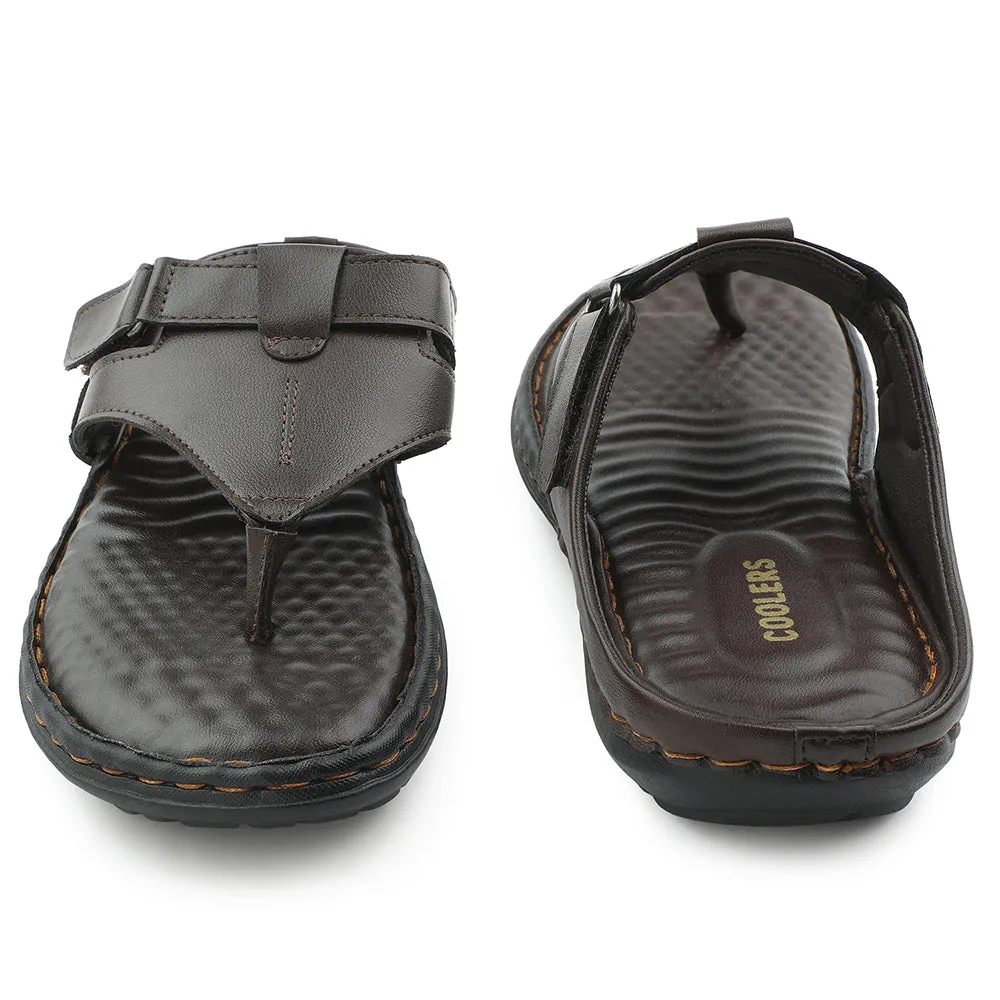 Coolers Brown Casual Slipper For Men VSL-13E By Liberty
