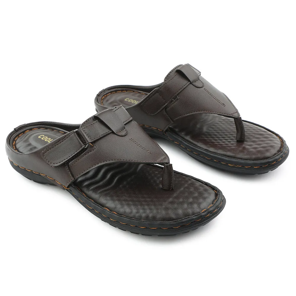 Coolers Brown Casual Slipper For Men VSL-13E By Liberty