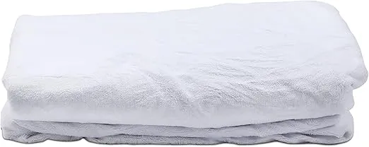 Coral Fleece, BARIRA, Waterproof Mattress Protector, 100% Polyester, White