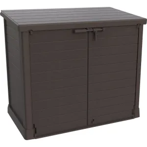 DuraMax | 4.5x2.8 ft Heavy Plastic StoreAway Multipurpose Horizontal Shed with Flat Lid - 1200L